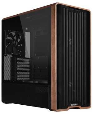 Lian Li LANCOOL 217 Genuine Walnut Wood Computer Case, Mid-Tower ATX PC Case with 5 Pre-Installed PWM Fans 2x170mm, 2x120mm & 1x140mm, Flexible PSU & Cable Installation - Black (LAN217X)