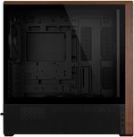 Lian Li LANCOOL 217 Genuine Walnut Wood Computer Case, Mid-Tower ATX PC Case with 5 Pre-Installed PWM Fans 2x170mm, 2x120mm & 1x140mm, Flexible PSU & Cable Installation - Black (LAN217X)