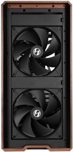 Lian Li LANCOOL 217 Genuine Walnut Wood Computer Case, Mid-Tower ATX PC Case with 5 Pre-Installed PWM Fans 2x170mm, 2x120mm & 1x140mm, Flexible PSU & Cable Installation - Black (LAN217X)