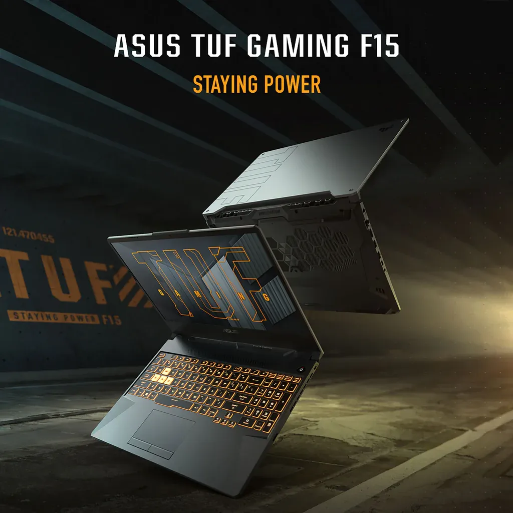ASUS TUF GAMING FX506HF-HN014W | Core i5 11400H, 8GB RAM, 512GB SSD, 4GB NVIDIA RTX 2050, 15.6" FHD 144HZ, Win11 Home, Eng-Arab K/B, Black