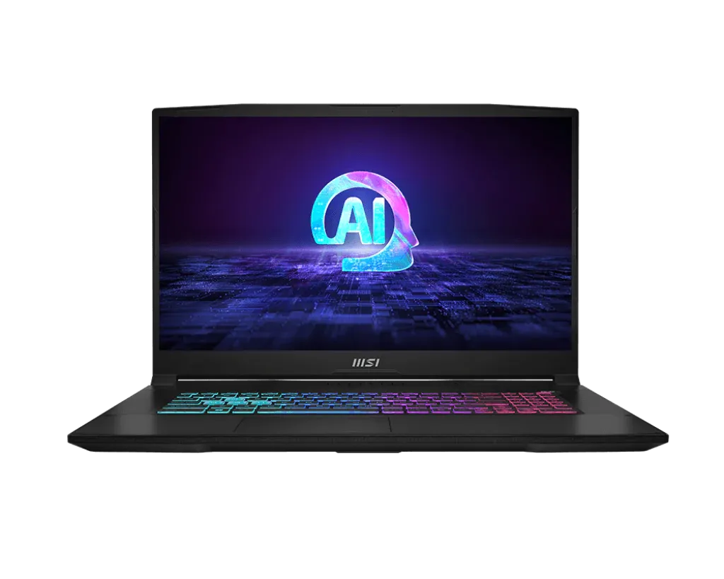 MSI KATANA A17 AI B8VG 9S7-17LN31-847 | AMD Ryzen 9 8945HS, 16GB RAM, 1TB SSD, 17.3"FHD 144Hz, 8GB NVIDIA RTX4070, Win11 Home, Eng-Arab K/B, Black