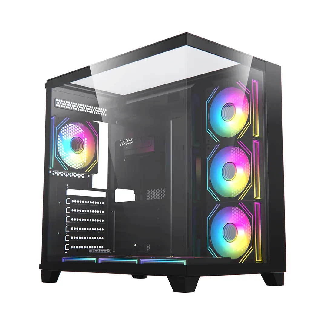 ACEGEEK HORIZON BLACK WITH 7 ARGB FANS BLACK