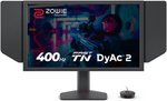 BenQ Zowie XL2566X+ Gaming Monitor, 24" TN Display, FHD Resolution, Up to 400Hz Refresh Rate, DyAc 2 Technology, Black eQualizer, Color Vibrance, S Switch, Shielding Hood, Black | XL2566X+