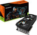 Gigabyte GeForce RTX 4090 GAMING OC Graphics Card, 24GB GDDR6X 384 bit Memory, 16384 CUDA Cores, 2535 MHz Core Clock, 21 Gbps, PCI-E 4.0x16, DP 1.4/3 HDMI 2.1 | GV-N4090GAMING OC-24GD