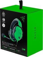 Razer BlackShark V2 X Wired Esports Gaming Headset, 7.1 Surround Sound, 50mm Drivers, 240g Lightweight Build, Noise Cancelling Mic, Hybrid Memory Foam Cushions Comfort, Green | RZ04-03240600-R3M1