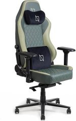 Navodesk APEX Cloud Leather Ergonomic Gaming Chair, 155Â° Reclining High Back Chair, 4D Metal Armrest, Magnetic Memory Foam Headrest, Lumbar Support, 60mm Castors, Army Green | B0CCYVPTFL