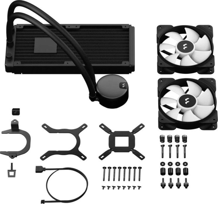 Fractal Design 240mm Lumen S24 RGB Liquid Cooler, Pre filled CPU Water Cooling System | FD-W-L1-S2402