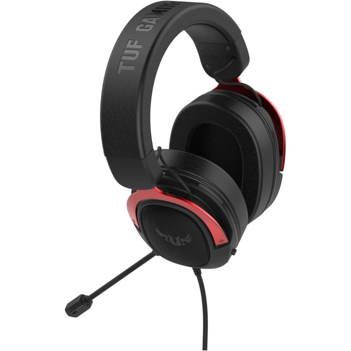 Asus H3 TUF Gaming Headset Red featuring 7.1 surround sound,deep bass,lightweight design,fast-cooling ear cushions 90YH02AR-B1UA00