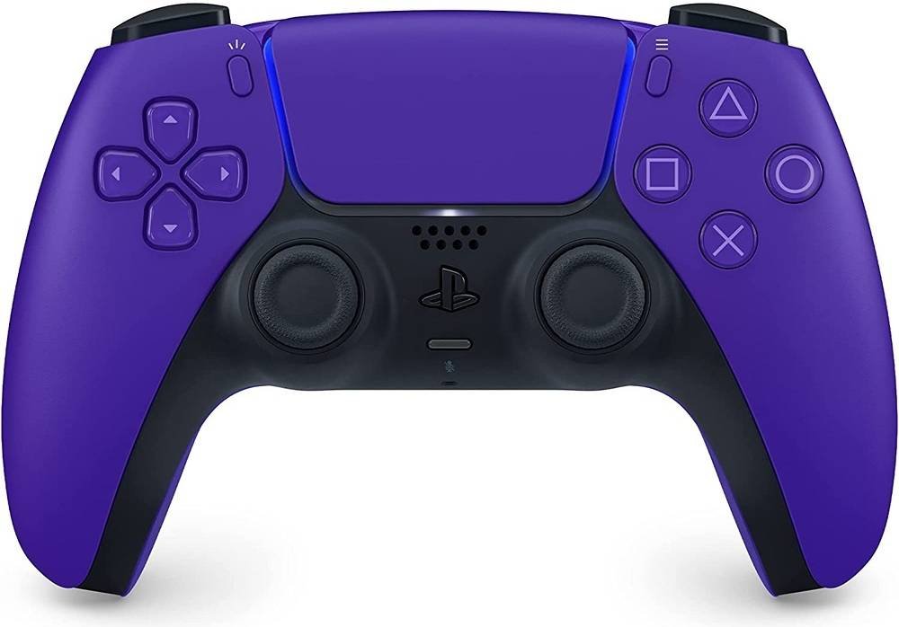 Sony PlayStation DualSense Wireless Controller, For PS5, Haptic Feedback, Adaptive Triggers, Built-in Microphone And Headset Jack, Galactic Purple | CFI-ZCT1GP