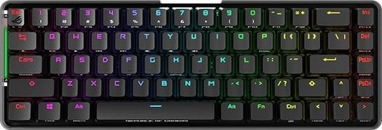 Asus M601 ROG Falchion - Wired USB 2.0 Type-C / RF 2.4GHz, Cherry MX RGB: Red, Brown, Blue, Polling Rate 1000Hz, Wireless Gaming Keyboard | 90MP01Y0-BKCA01