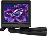 ASUS ROG Ryujin III 360 aRGB Extreme Liquid CPU Cooler, 360mm Radiator, 120mm ROG Magnetic Daisy-Chainable Fan, 89.73 CFM Airflow, 2800 RPM Speed, 3.5" LCD Display, Black | 90RC0131-M0EAY0