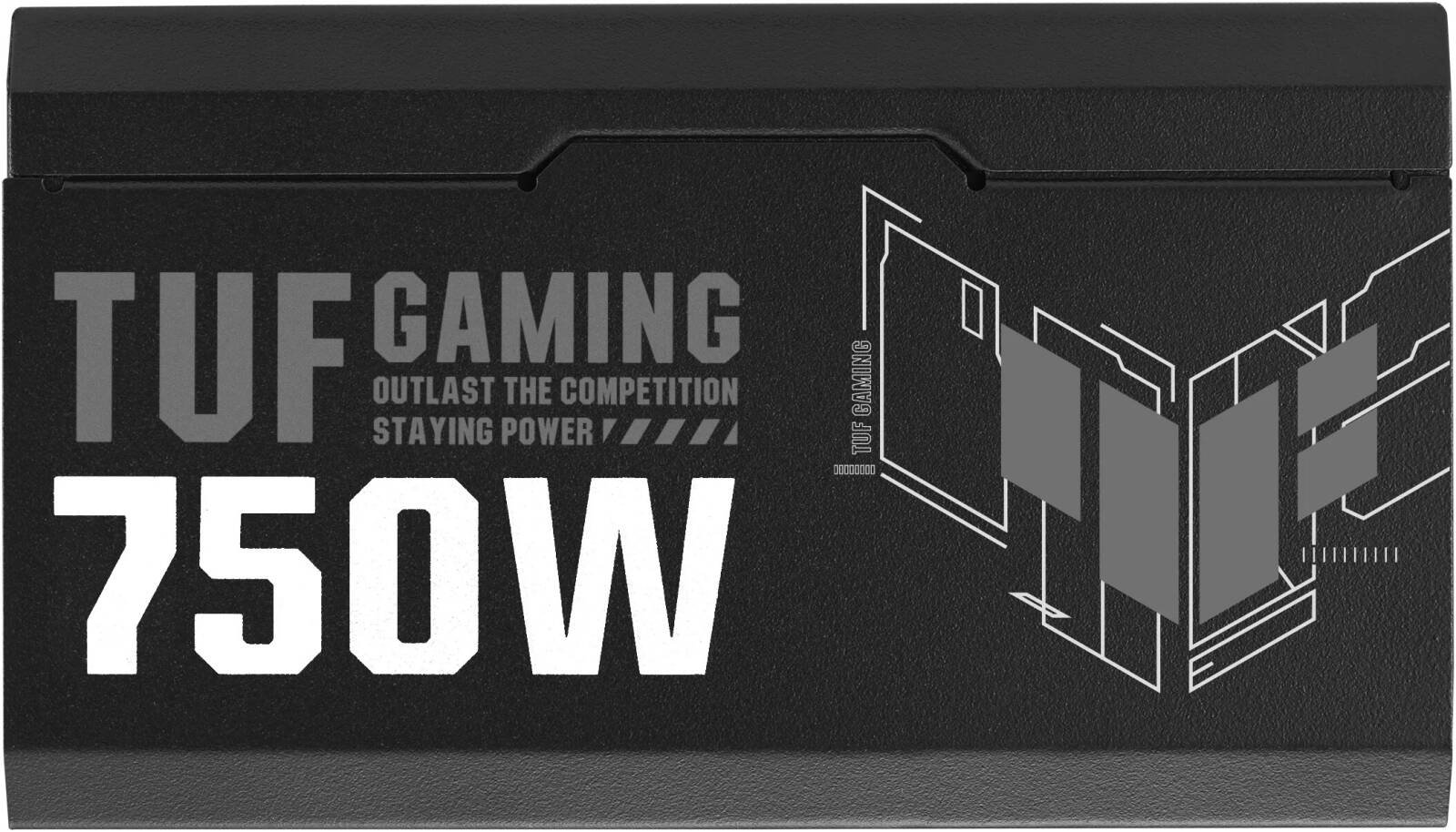 ASUS TUF Gaming 750W Fully Modular Power Supply, 80 PLUS Gold Efficiency, Active PFC, ATX12V Form Factor, Dual Ball Fan Bearings, Axial-Tech Fan Design, Black | 90YE00S3-B0NA00