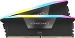 Corsair Vengeance RGB 32GB (2x16GB) DDR5 Memory Kit, 6000MHz Tested Speed, 40-40-40-77 Speed Latency, Intel XMP 3.0 Profiles, Aluminum Heat Spreader, Black | CMH32GX5M2E6000C36