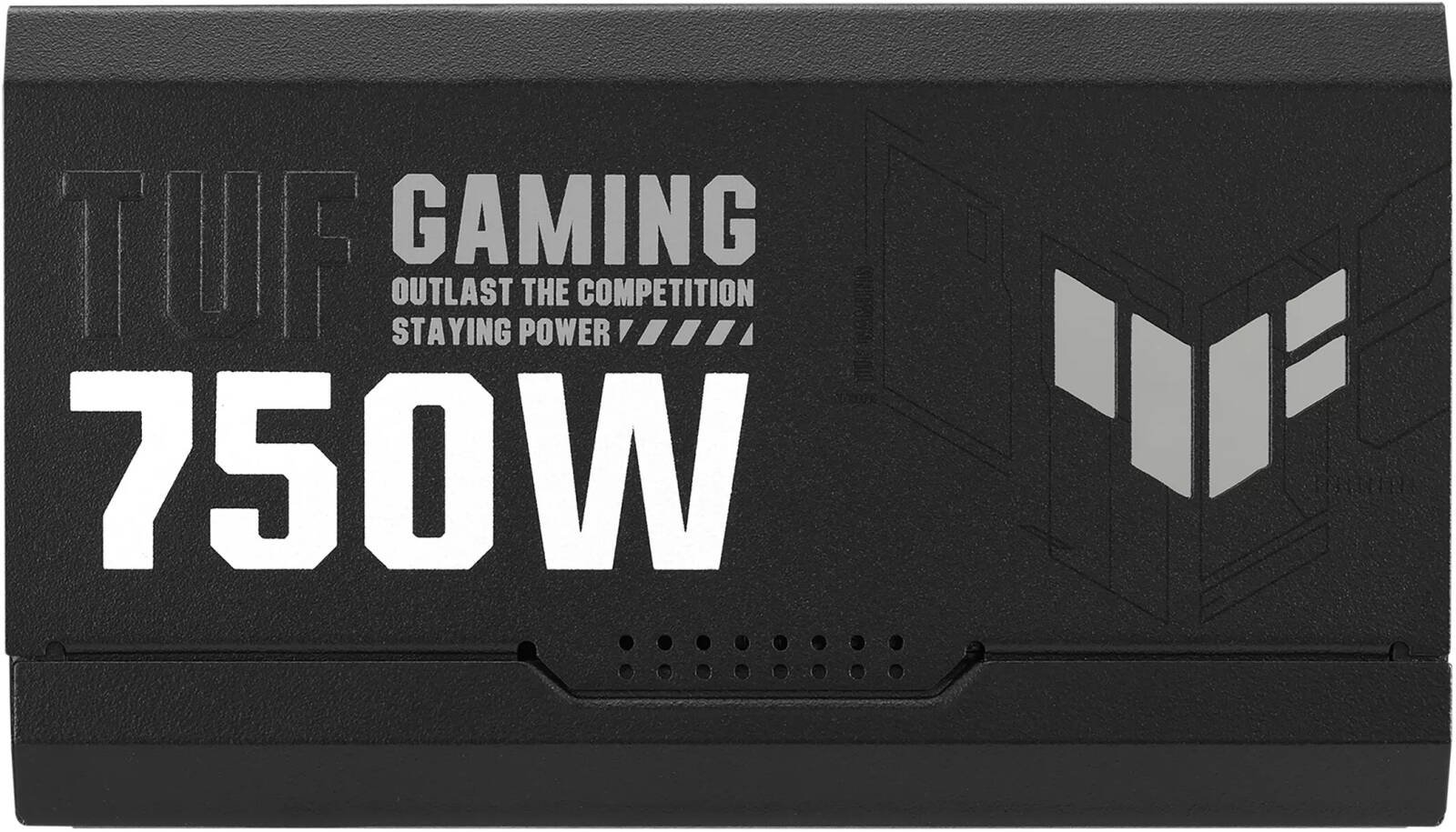 ASUS TUF Gaming 750W Fully Modular Power Supply, 80 PLUS Gold Efficiency, Active PFC, ATX12V Form Factor, Dual Ball Fan Bearings, Axial-Tech Fan Design, Black | 90YE00S3-B0NA00