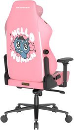 DXRacer Craft Pro Hello Human Cat Edition Gaming Chair, 2D Integrated Lumbar Support, 4D Armrest, 90Â° - 135Â° Reclining Backrest, Cold-Cure Foam, Class 4 Hydraulics, Pink | CRA-PR008-P-H1