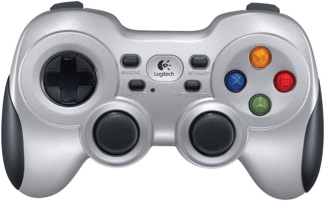 Logitech F710 Wireless Gamepad, Works With Android TV / PC, Extensive Game Support, 4 Switch D-Pad, Easy to Set Up, Comfortable Grip, White - Black | 940-000142