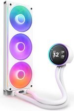 NZXT Kraken Elite 360 RGB (2024) AIO Liquid CPU Cooler, 360mm Radiator, 2.72" IPS 60Hz LCD Display, F360 RGB Core Fan, 75.12 CFM Airflow, 2400 RPM Fan Speed, Fluid Dynamic Bearing, White | RL-KR36E-W2