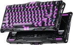 GravaStar Mercury V75 Lite Gaming Keyboard, 75% Layout, Custom GravaStar Blackcore Switch, Full-Transparent Premium Plastic, Dynamic Rapid Trigger, Transparent Black | V75 Lite