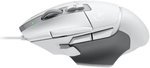 Logitech G502 X Wired Gaming Mouse, Lightforce Switches, 100 â€“ 25,600 dpi Resolution, HERO 25K Sensor, 13 Programmable Controls, 40G2 Acceleration, 5 Onboard Memory Profiles, White | 910-006144