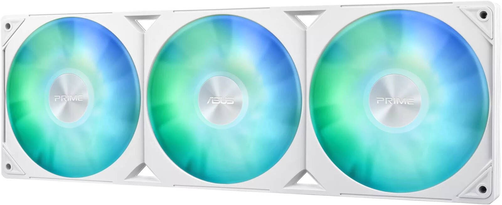 ASUS Prime LC 360 aRGB Liquid CPU Cooler, 360mm Radiator, 3x PRIME LC 36025 Integrated Fan, 2200 RPM Fan Speed, 75.7 CFM Airflow, 400mm Sleeved Rubber, White | 90RC0102-B0EAY0