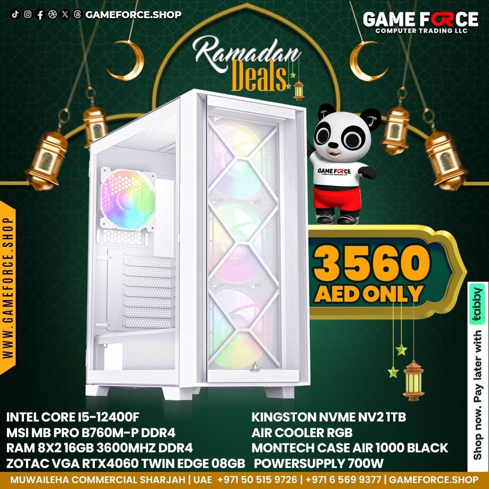 GAMING PC INTEL CORE I5-12400F	