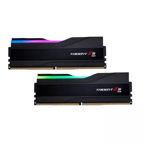 G.Skill Trident Z5 RGB DDR5 Memory, 32GB (2x16GB) Capacity, 6000MHz Tested Speed, 36-36-36-96 Latency, 1.35V, Non-ECC, Intel XMP 3.0, Unbuffered, Black | F5-6000J3636F16GX2-TZ5RK