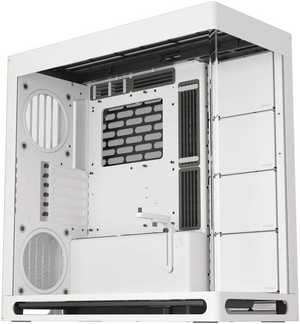 HAVN HS 420 E-ATX Mid Tower Base Edition Computer Case, Up To 420mm Radiators, 11x Fan Support, SGCC Sheet Metal, Tempered Glass, ABS, Zinc Alloy, NdFeB Magnets, White | HVN-CA-HS420-05