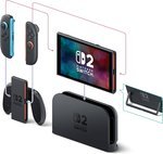 Nintendo Switch 2 Console 2025, 7.9" HDR10 Touchscreen 120Hz Display, 12GB RAM, 256GB Storage, Next-Gen Joy-Con 2 Controllers with Enhanced Motion Sensors, International Version | BMESKB6AA