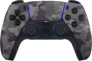 Sony PlayStation 5 DualSense Wireless Controller, Haptic Feedback & Adaptive Triggers, Bluetooth, Built-in Mic, Headset Jack & Speaker, Built-in Battery & USB Type-C, Grey Camouflage | G-CAMO