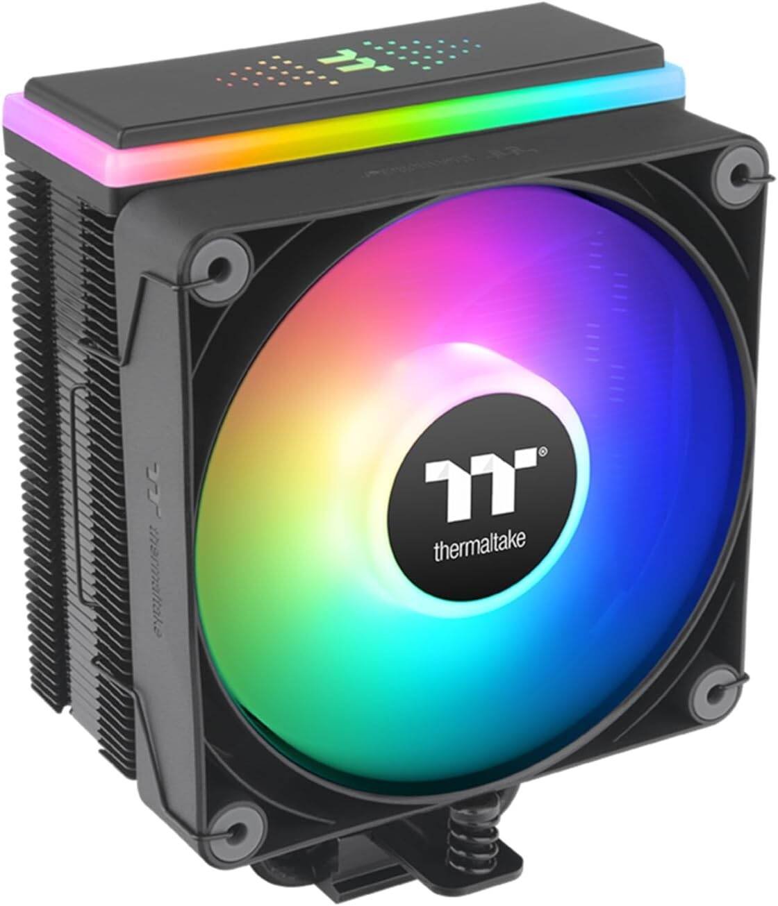 Thermaltake ASTRIA 200 ARGB Lighting Single Tower CPU Cooler, Compatible with Latest Intel LGA 1700 and AMD AM5 CPU, Support Up to 210W TDP Cooling Power, Black | CL-P119-AL12SW-A