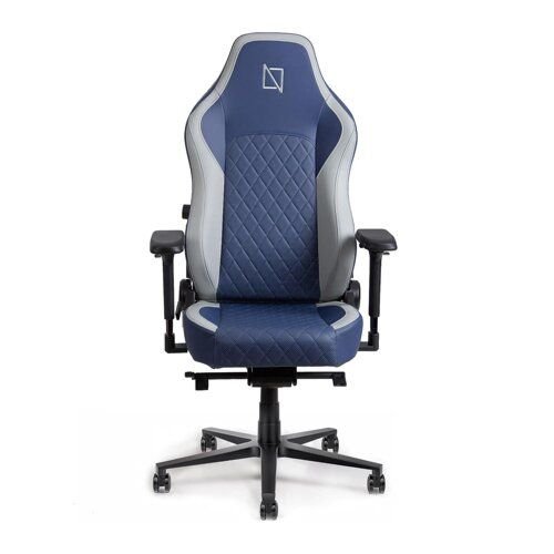 Navodesk APEX Cloud Leather Ergonomic Gaming Chair, 155° Reclining High Back Chair, 4D Metal Armrest, Magnetic Memory Foam Headrest, Lumbar Support, 60mm Castors, Deep Blue | B0CCYVMSMV