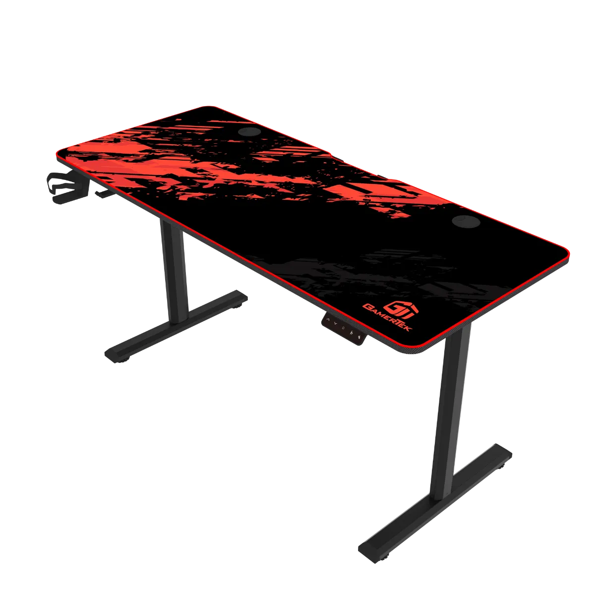 GamerTek GT-Elevate X Gaming Desk - Red & Black