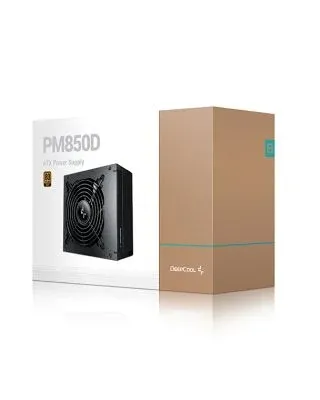 DeepCool PM850D Series Non-Modular 80 PLUS Gold Power Supply, 120mm, ATX12V V2.4, 100-150ms, Hypro Bearing | R-PM850D-FA0B-UK