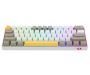 Redragon Draconic Pro 60% Wired Mech Gaming Keyboard, RGB Backlighting, Dust-Proof Brown Switch, 61 Keys, Built-in Rechargeable Battery, USB Type C, Yellow-White-Grey | K530-YL&WT&GY-RGB-PRO