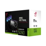 ASUS NVIDIA GeForce RTX 5090 ROG Astral LC OC 32GB GDDR7 PCI-Express Graphics Card, 2610MHz, Memory 16GB 28000MHz GDDR7, Cuda Cores: 10752, VR Ready, PhysX/CUDA Enabled, NVIDIA Blackwell, 4nm Process, Real-Time Ray Tracing, DLSS 4
