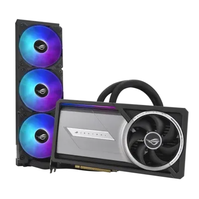 ASUS NVIDIA GeForce RTX 5090 ROG Astral LC OC 32GB GDDR7 PCI-Express Graphics Card, 2610MHz, Memory 16GB 28000MHz GDDR7, Cuda Cores: 10752, VR Ready, PhysX/CUDA Enabled, NVIDIA Blackwell, 4nm Process, Real-Time Ray Tracing, DLSS 4