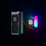 HYTE Thicc Q60 240mm AIO Liquid CPU Cooler with 5" UltraSlim IPS Display, White