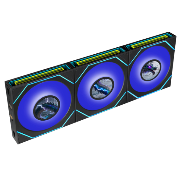 LIAN LI UNI FAN SL-INF LCD FLEX 120mm 3-Pack Black