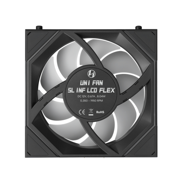Lian Li UNI Fan SL-INF Flex LCD 120 reverse blade Black (1pcs)