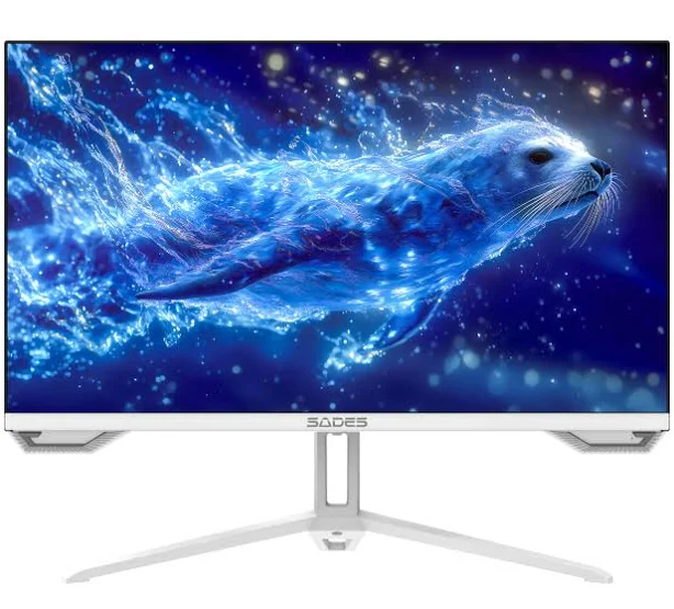 SADES SL-Sealion-27 PLUS SA-F05F27W 27" FHD, 180Hz, HDMI 2.1 Flat IPS Gaming Monitor - White